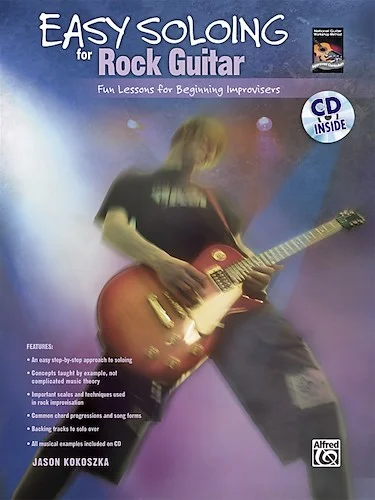 Easy Soloing for Rock Guitar: Fun Lessons for Beginning Improvisers