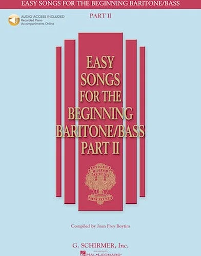 Easy Songs for the Beginning Baritone/Bass - Part II