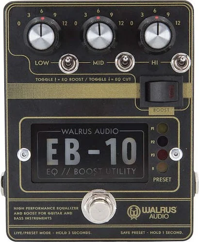 EB-10 Preamp/EQ/Boost - Black