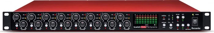 EIGHT-CHANNEL MIC PRE WITH A-D/D-A CONVERSION AND ANALOGUE COMPRESSION