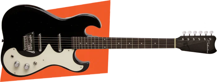 Silvertone Guitars Model 1449 Black Silver Flake