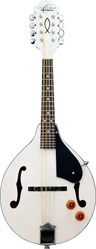 Elec Mandolin A STYLE WHITE FINISH