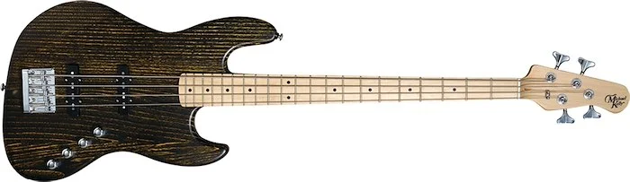 Element 4 Electric Bass with Yellow Burst Finish - With Open Pore Maple Fretboard