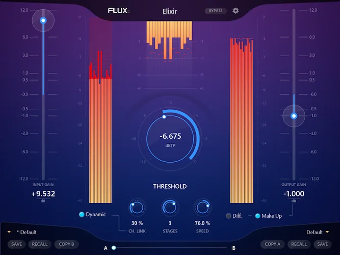 Elixir Essential (Download)<br>Elixir Essential - Multichannel True Peak Limiter for Immersive mixing with Atmos support