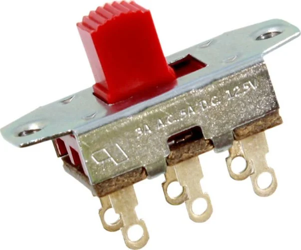 Switchcraft® On-On Slide Switch for Jazzmaster® and Jaguar®<br>Red knob, CW, Single Item