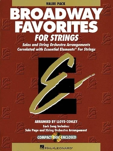 Essential Elements Broadway Favorites for Strings - Value Pack (24 part books, conductor score and CD)
