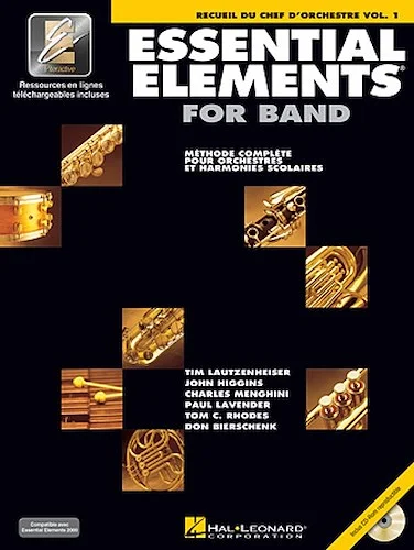 Essential Elements for Band avec EEi - Vol. 1 - Recueil du Chef D'Orchestre