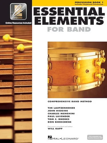 Essential Elements for Band - Percussion/Keyboard Percussion Book 1 with EEi