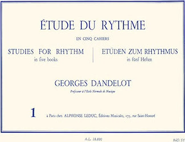 Etude Du Rythme - Volume 1