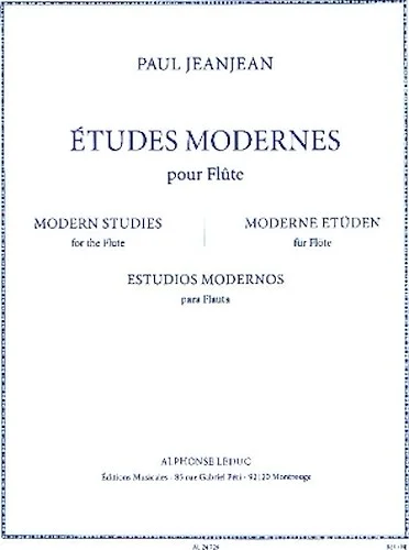 Etudes Modernes Pour Flute - Modern Studies for Flute