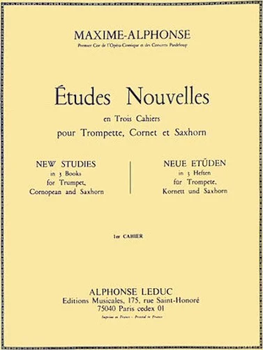 Etudes Nouvelles - Volume 1