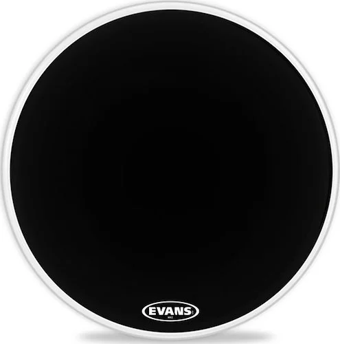 Evans MX2 Black Marching Bass Drum Head, 16 Inch