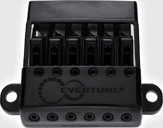 Evertune G Model 6 String Bridge for Gibson Style Guitars Black (Long)