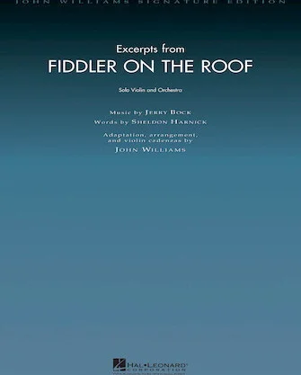 Excerpts from Fiddler on the Roof - (Solo Violin and Full Orchestra)