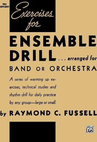 Exercises for Ensemble Drill (Viola Supplement)