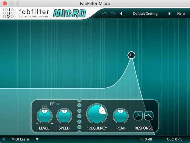 FabFilter Micro (Download) <br>Professional mixing and mastering tools