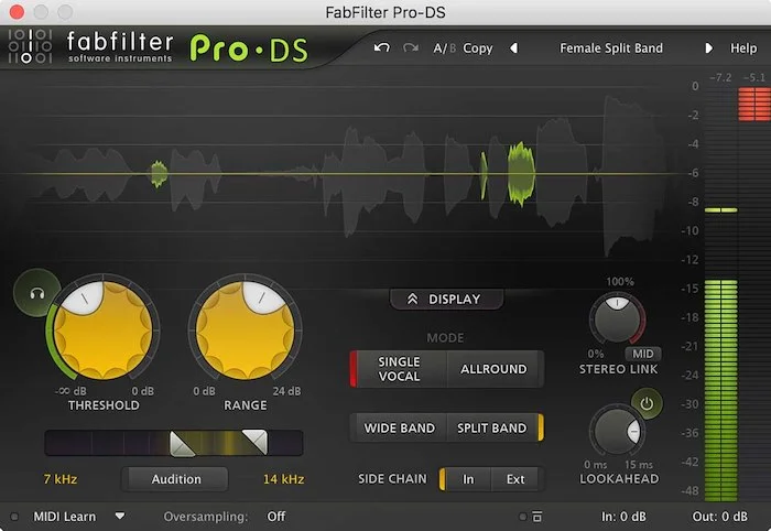 FabFilter Pro-DS (Download) <br>Professional mixing and mastering tools