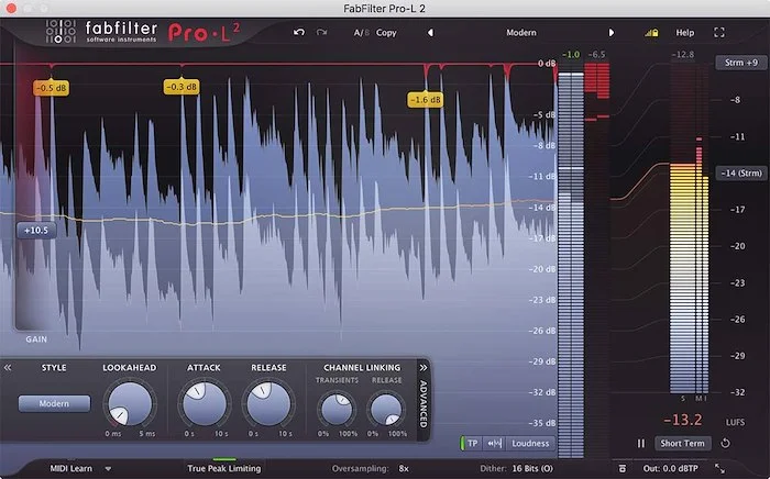 FabFilter Pro-L 2 (Download) <br>Professional mixing and mastering tools