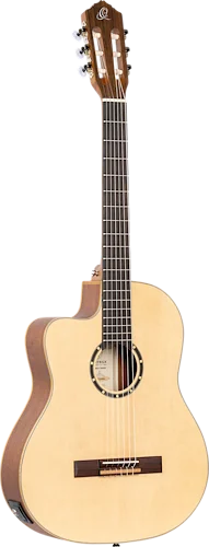 Family Series Thinline Acoustic-Electric Left-Handed Nylon Classical 6-String Guitar w/ Bag