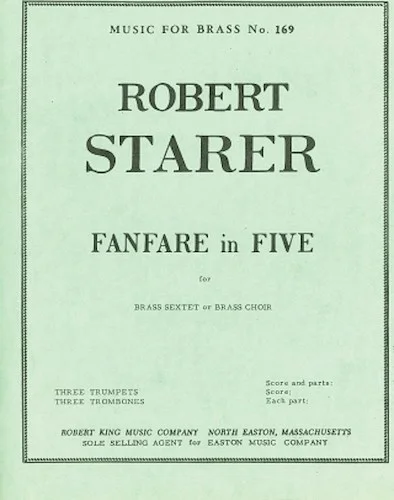 Fanfare In Five (sextet-brass)