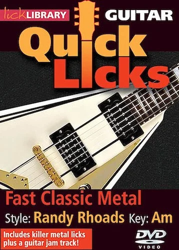 Fast Classic Metal - Quick Licks - Style: Randy Rhoads; Key: Am
