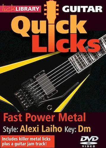 Fast Power Metal - Quick Licks - Style: Alexi Laiho; Key: Dm