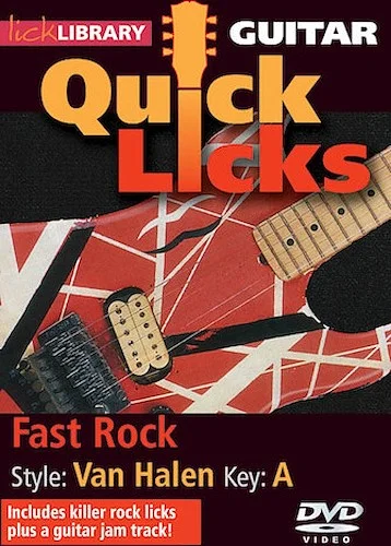 Fast Rock - Quick Licks - Style: Van Halen; Key: A