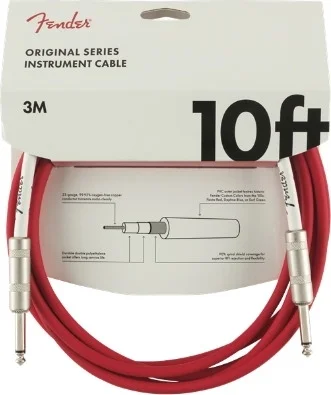 FENDER CABLE FIESTA RED 10'