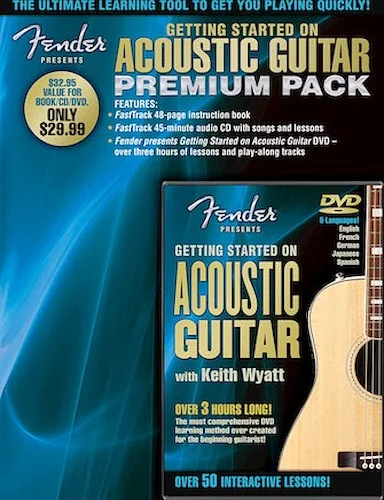 Fender Presents Getting Started on Acoustic Guitar - Premium Pack