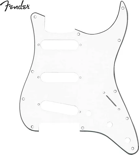 Fender Standard Stratocaster Guitar Pickguard White 11 Hole 3 Ply S/S/S<br>