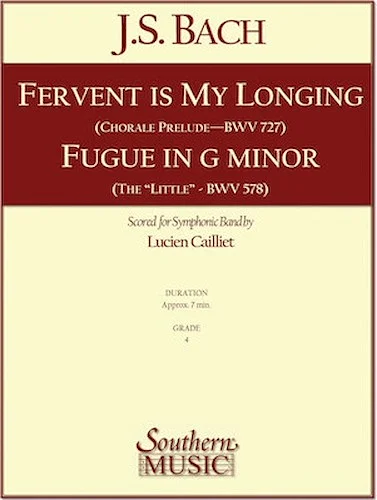 Fervent Is My Longing/Fugue in G Minor