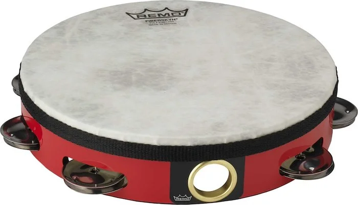 Fiberskyn® Tambourine - Quadura® Deep Red, 8"