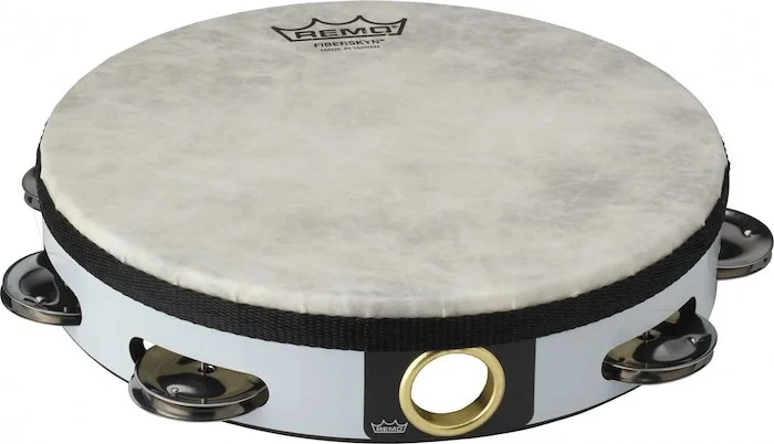 Fiberskyn® Tambourine - Quadura® White, 8"