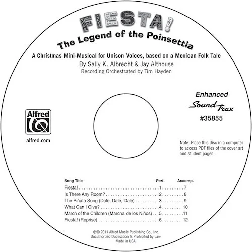 Fiesta! The Legend of the Poinsettia: A Christmas Mini-Musical for Unison Voices, Based on a Mexican Folk Tale