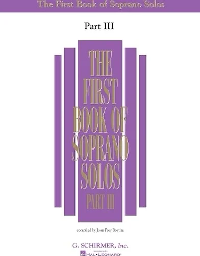 First Book of Soprano Solos - Part III
