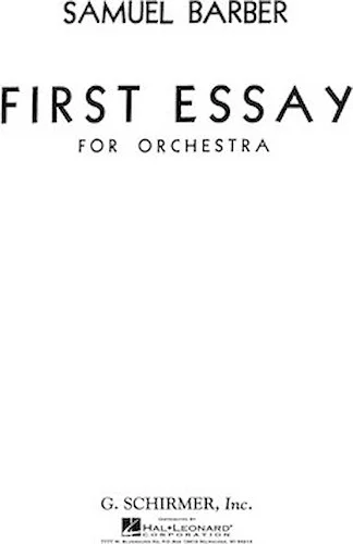 First Essay for Orchestra