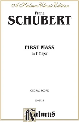 First Mass in F Major