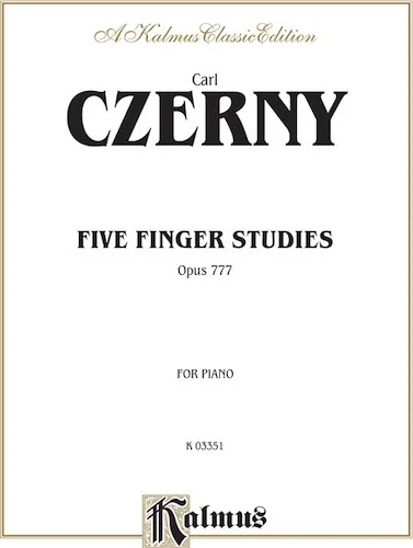 Five Finger Studies, Opus 777