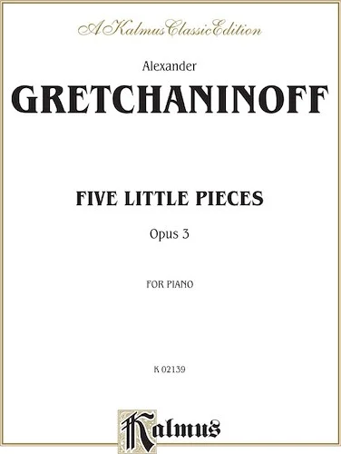 Five Little Pieces, Opus 3