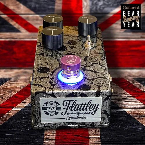Flattley Boutique Effects Pedals Guitar Platinum Range - Revolution Dynamic Overdrive Pedal
