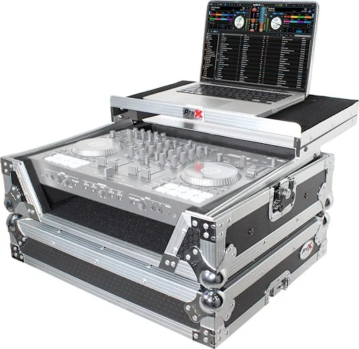 Flight Case DJ-707M Digital Controller with Integrated Laptop Shelf