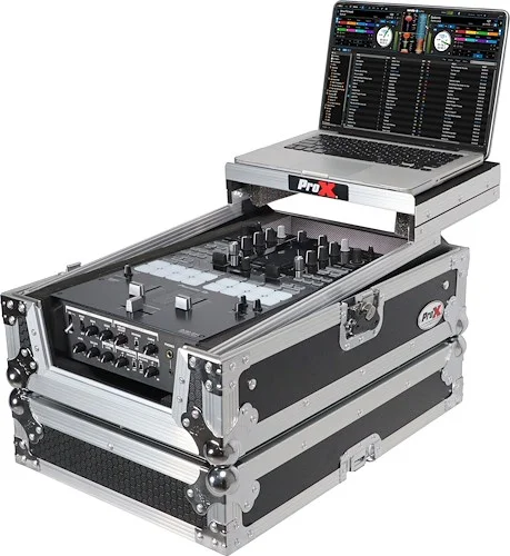 Flight Case for Pioneer DJM-S11 Mixer with Sliding Laptop Shelf