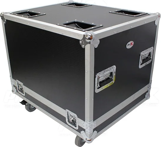 Flight Case for RCF SUB 8004-AS &  RCF SUB 708-AS II Subwoofer Speakers W-4 In. Wheels