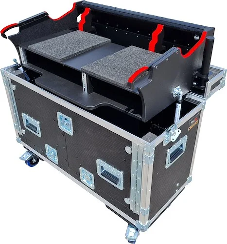 Flip-Ready Easy Retracting Case for grandMA3 Compact XT Console by ZCase | W-Detachable Mechanism and 2U Under