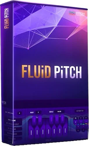 Fluid Pitch (Download)<br>A MIDI plugin with Smarter Pitch bend Wheel + the Micro Tuning Edge + MPE Capabilities.