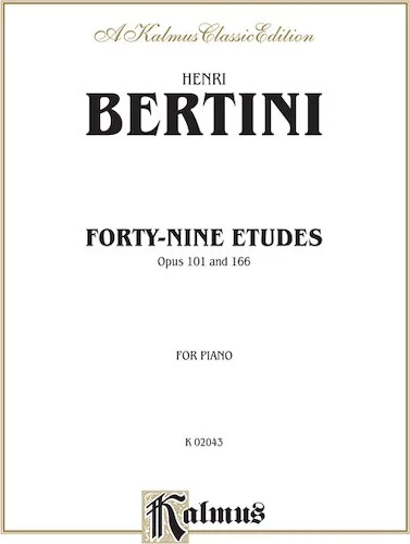 Forty-nine Etudes, Opus 101 and 166