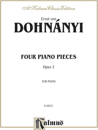 Four Piano Pieces, Opus 2