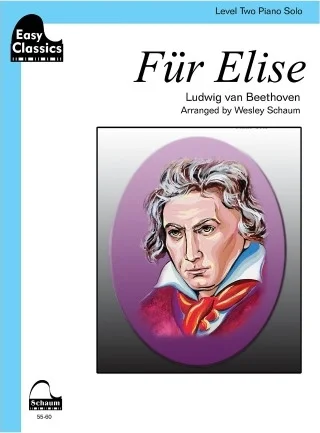 Für Elise: Schaum Easy Classics Level 2 Piano Solo Sheet