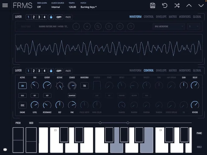 FRMS - Granular Synthesizer (Download) <br>A granular synthesizer beast with an FM leash