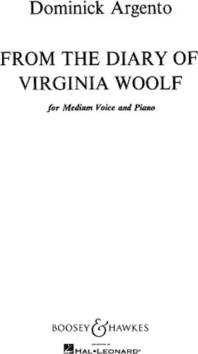 From the Diary of Virginia Woolf